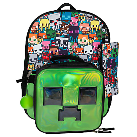 Accessory Innovations 5-Piece Backpack Set, Minecraft