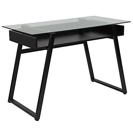 Office depot hot sale glass desk