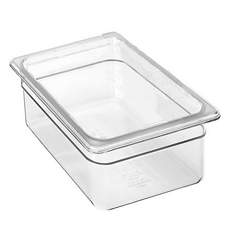 Cambro 1/2 Size Camwear Food Pan, 8" x 10" x 13", Clear