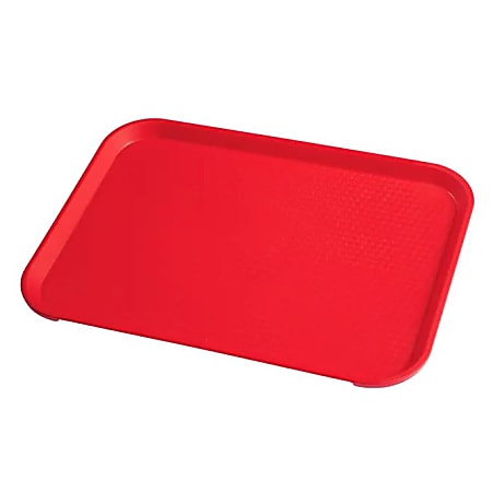 Cambro Fast Food Trays, 12" x 16", Red, Pack Of 24 Trays