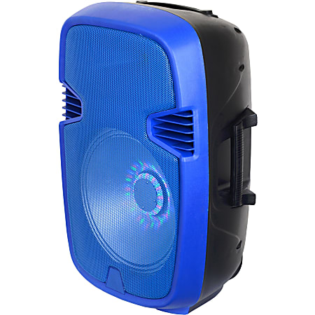 IQ Sound Portable Bluetooth Speaker System - Blue - 50 Hz to 20 kHz - Battery Rechargeable - USB