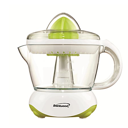 Brentwood Citrus Squeezer/Juicer, 24 Oz, White