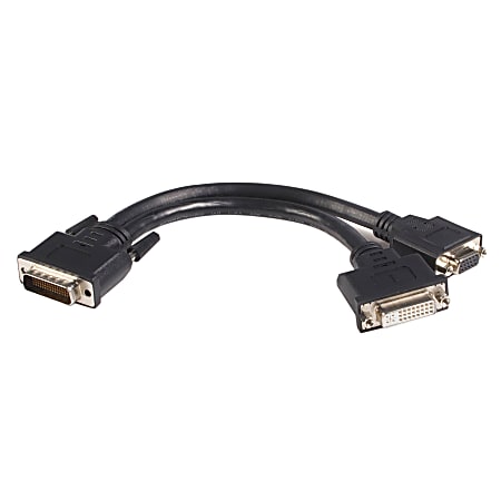 StarTech.com DMS-59 to DVI and VGA Y Cable - Connect one VGA monitor and one DVI monitor to your DMS / LFH graphics card. - dms to vga adapter - dms-59 to vga adapter - dms-59 to vga cable