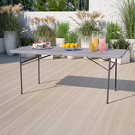 Flash Furniture Bi Fold Plastic Banquet And Event Table 29 H x 30