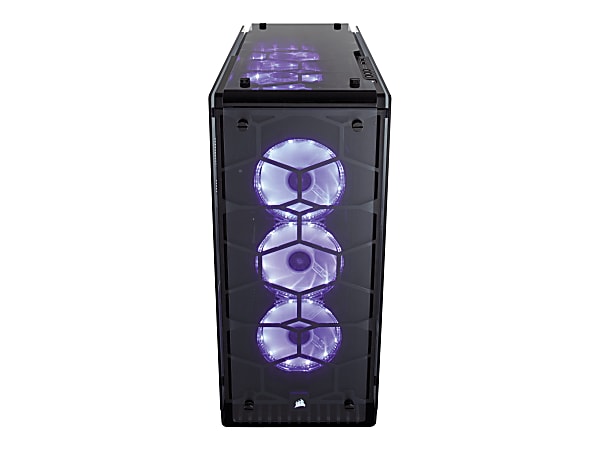Corsair Crystal Series 570X RGB ATX Mid-Tower Case - Mid-tower - Black - Steel - 4 x Bay - 3 x 4.72" x Fan(s) Installed - Mini ITX, Micro ATX, ATX Motherboard Supported - 24.03 lb - 6 x Fan(s) Supported