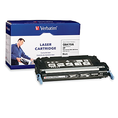 Verbatim Remanufactured Laser Toner Cartridge alternative for HP Q6470A Black - Black - Laser - 6000 Page - OEM