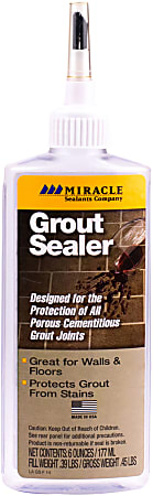 Miracle Sealants 511 Grout Sealer, 6 Oz, Case Of 12 Bottles