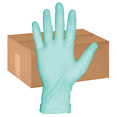 ProGuard Aloe Coated Vinyl General Purpose Gloves - Extra Large Size - Vinyl - Green - Powder-free, Disposable, Beaded Cuff, Ambidextrous, Durable, Comfortable - 1000 / Carton - 4 mil Thickness