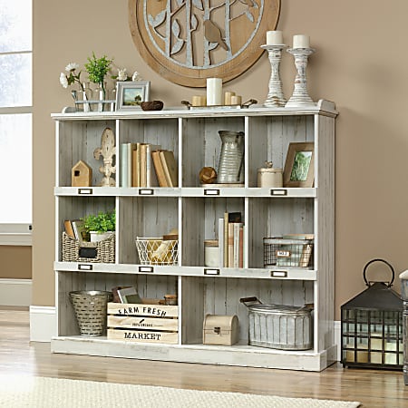 Sauder white bookcase outlet