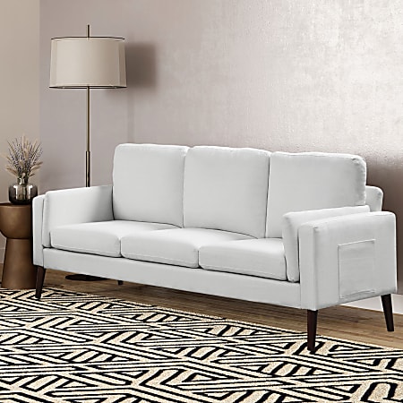 Lifestyle Solutions Scott Sofa Light Gray Office Depot
