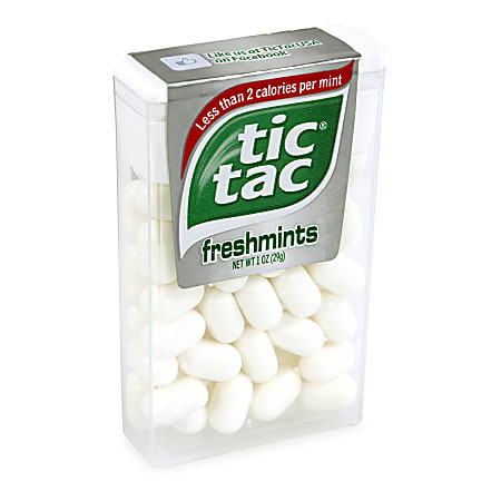 Tic Tac Freshmint Singles, 1 Oz, Pack Of 12 Boxes