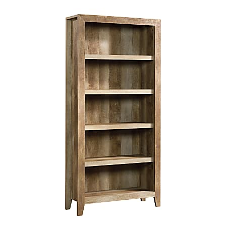 Sauder® Dakota Pass 72"H 5-Shelf Bookcase, Craftsman Oak