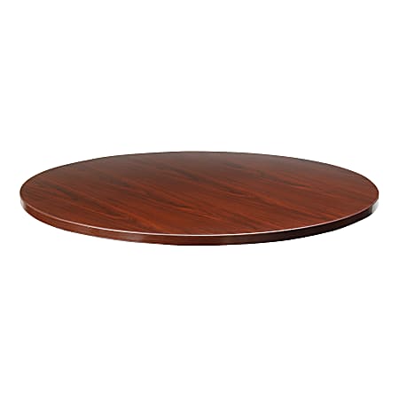 Lorell® Essentials Round Table Top, 42"D, Mahogany
