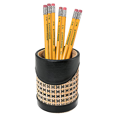 Office Depot® Brand Weave Pencil Cup, Black