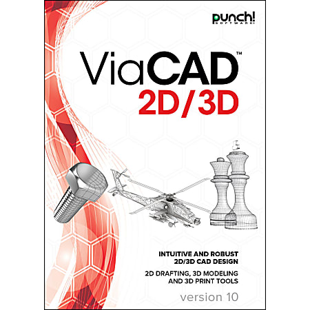 Punch!® ViaCAD 2D/3D v10, For Windows®/PC