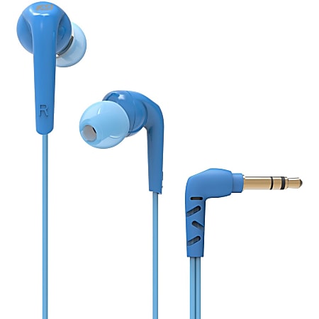 MEE audio RX18 Comfort-Fit In-Ear Headphones With Enhanced Bass (Blue) - Stereo - Blue - Mini-phone - Wired - 16 Ohm - 20 Hz 20 kHz - Gold Plated Connector - Earbud - Binaural - In-ear - 3.94 ft Cable