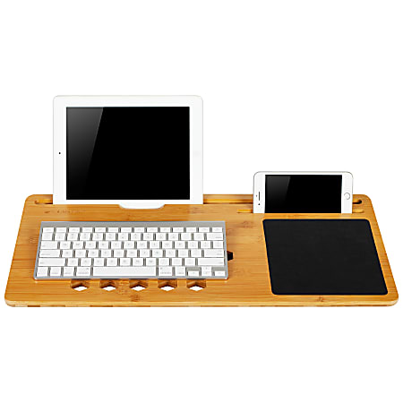 LapGear BamBoard Lap Desk, 22" x 11", Natural Bamboo