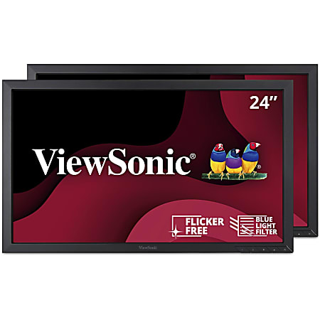 ViewSonic® VA2452SM-H2 24" FHD LED Dual Monitor