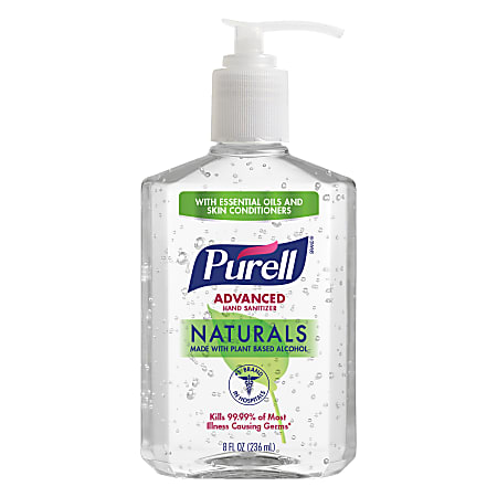 Purell&reg; Advanced Naturals Hand Sanitizer Gel, 8 Oz