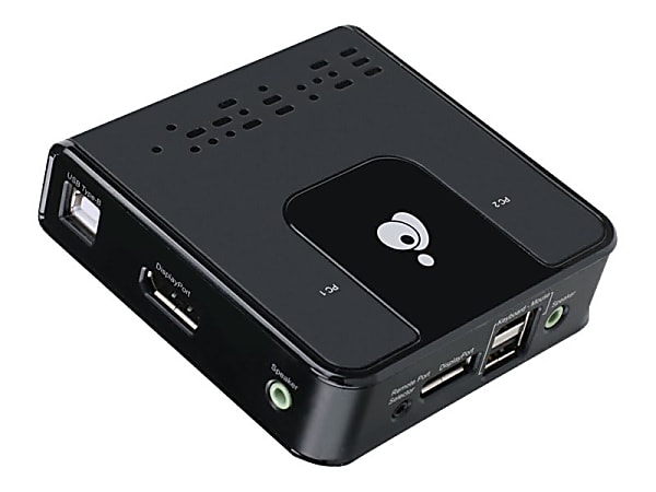 IOGEAR GCS62DP 2-Port 4K DisplayPort KVM Switch with Audio - Cables Included - KVM / audio switch - 2 x KVM / audio - 1 local user - desktop