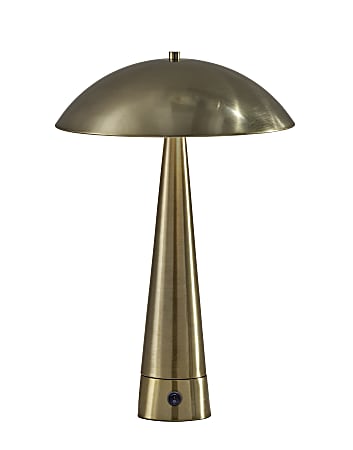 Adesso Vortex Table Lamp, Antique Brass