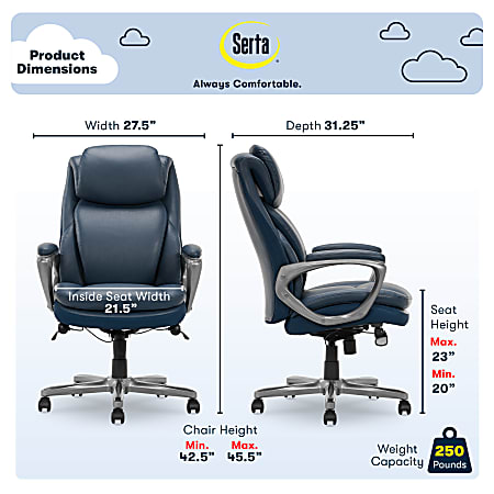 Serta air arlington executive chair reviews discount