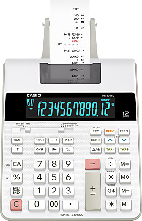 Casio HR 300RC Desktop 2 Color Printing Calculator Office Depot