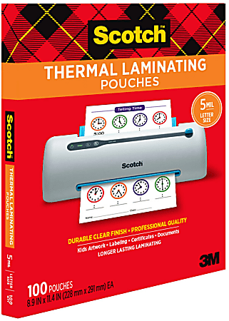 Scotch Thermal Laminating Pouches - 8 1/2 x 11