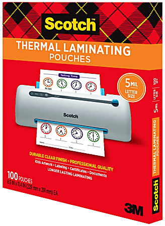Letter Size 5mil Adhesive Backed Laminating Pouch Sheets Laminate Paper