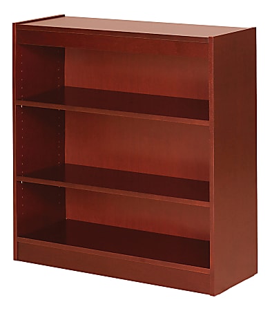 Lorell® Veneer Modular Shelving Bookcase, 3-Shelf, 36"H x 36"W x 12"D, Cherry