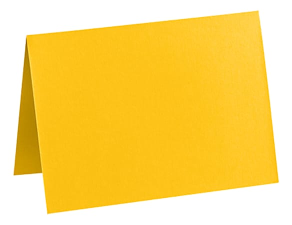 LUX Folded Cards, A6, 4 5/8" x 6 1/4", Sunflower Yellow, Pack Of 250