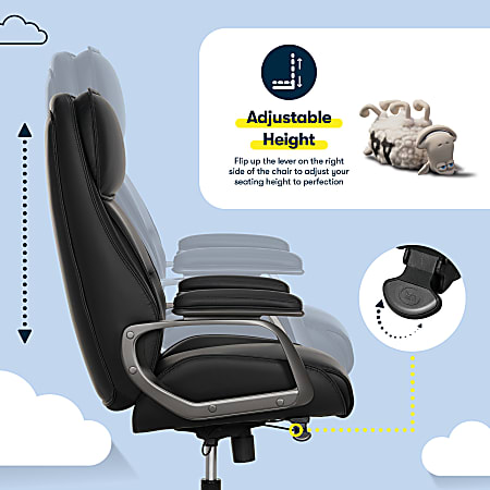 Serta SmartLayers Mosby Ergonomic Vegan Leather High Back