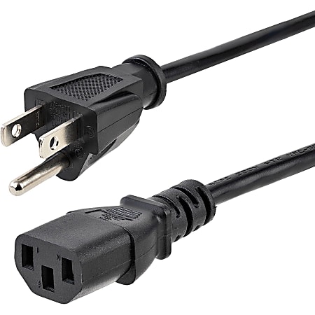 StarTech.com 6 ft Standard Computer Power Cord - NEMA5-15P to C13 - Power cable - 10 Pack - 5-15 to C13 Power Cord - PXT10110PK