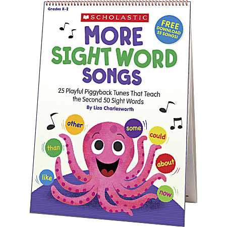 Scholastic More Sight Words Flip Chart/CD, Grade K to 2