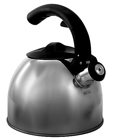 Mr. Coffee 2-Quart Tea Kettle, Steamline, Silver