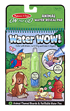 Melissa &amp; Doug Water Wow! Coloring Book, Animals