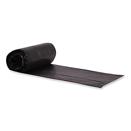 Heritage Eco Blend® Max Can Liners Eco Blend Max Can Liners, 23 gal, 0.8 mil, 28" x 45", Black, 25 Bags/Roll, 10 Rolls/Carton