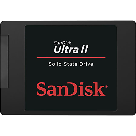 SanDisk Ultra II 960 GB Solid State Drive - 2.5" Internal - SATA (SATA/600) - 550 MB/s Maximum Read Transfer Rate - 3 Year Warranty
