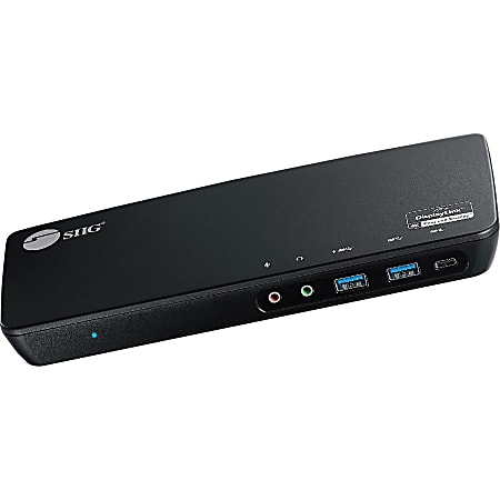 SIIG USB-C Triple 4K Video Docking Station with 100W Power Delivery - Universal USB-C Multi Port Docking Station TAA Compliant