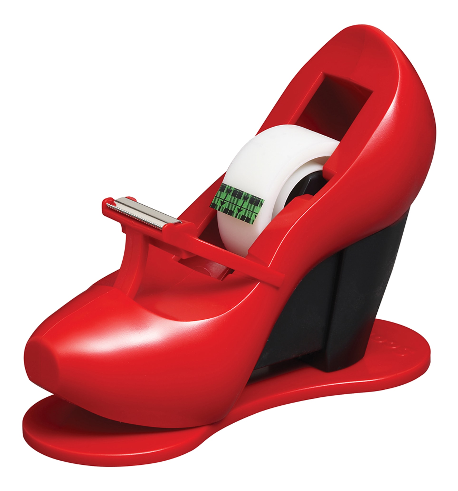 red shoe tape dispenser