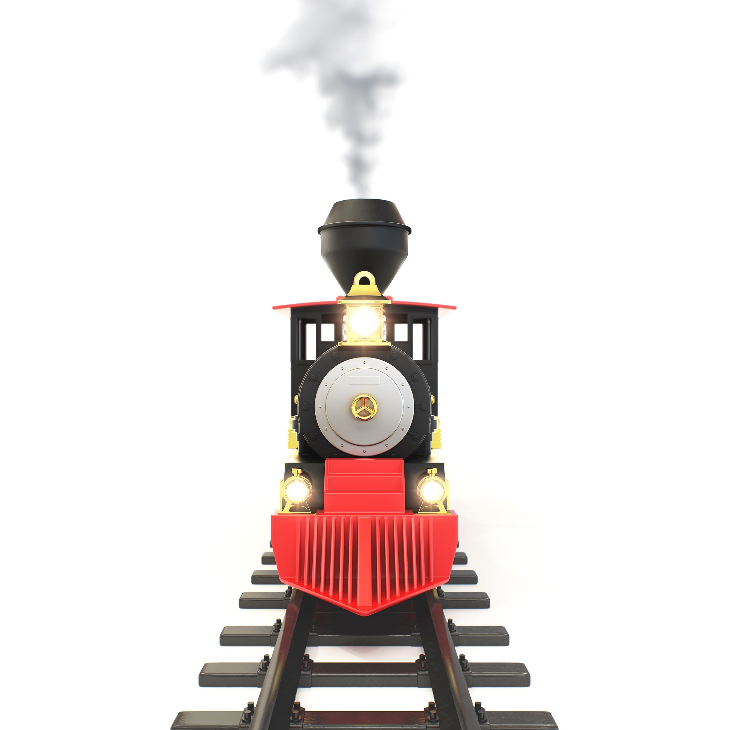 mota holiday toy train set with smoke & sounds