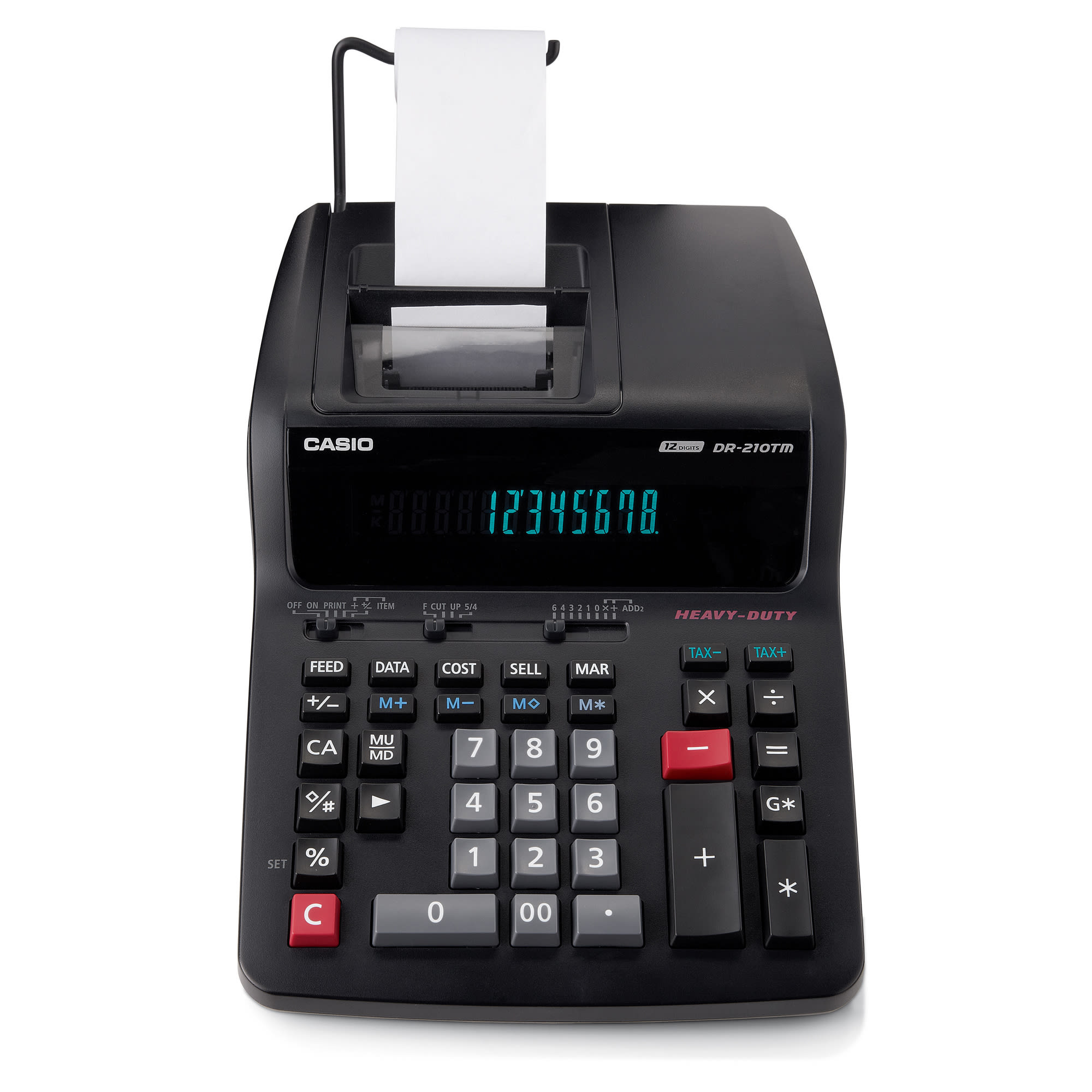 Casio Dr 120tm Calculator Ink Ribbon Black Red 3 Pack Pos Printer Ribbons Paper