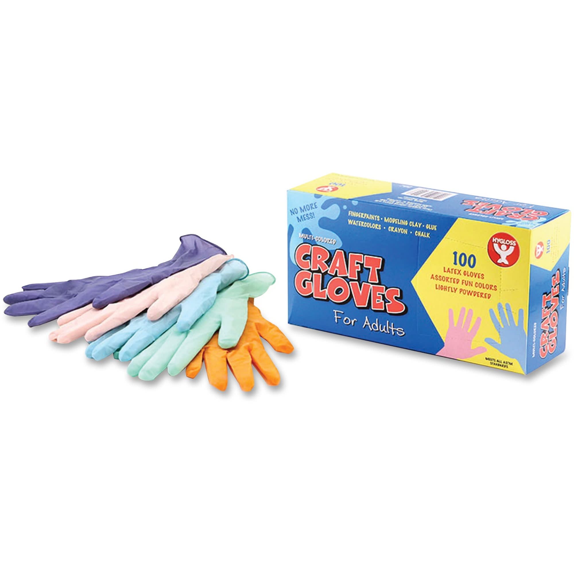 colored latex gloves