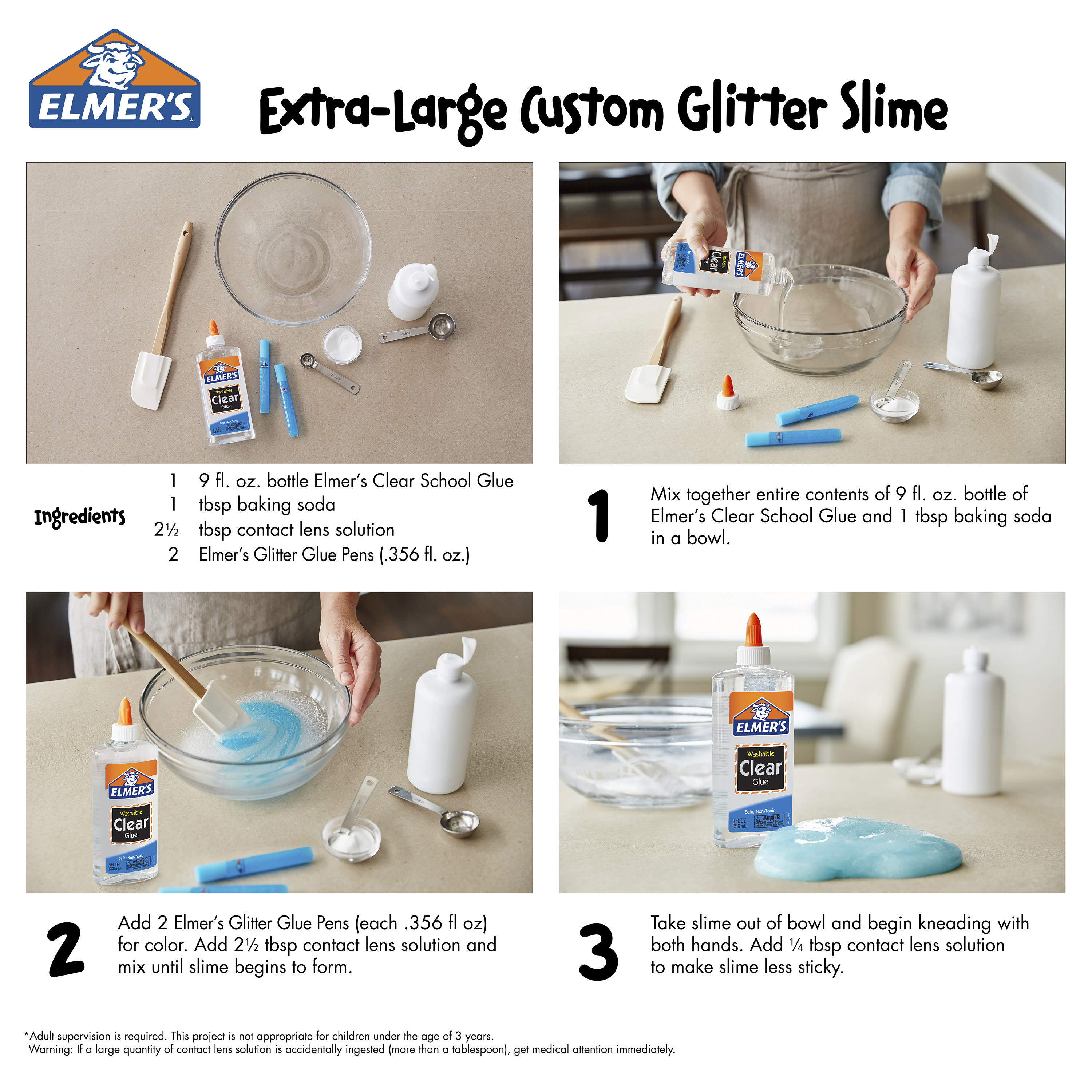 How To Make Slime With Clear Glue And Baking Soda لم يسبق له مثيل
