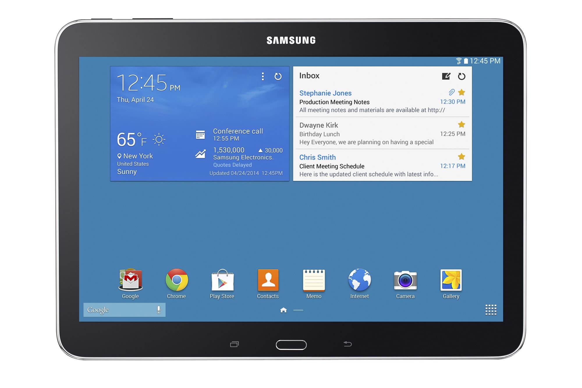 galaxy tab 4 black screen
