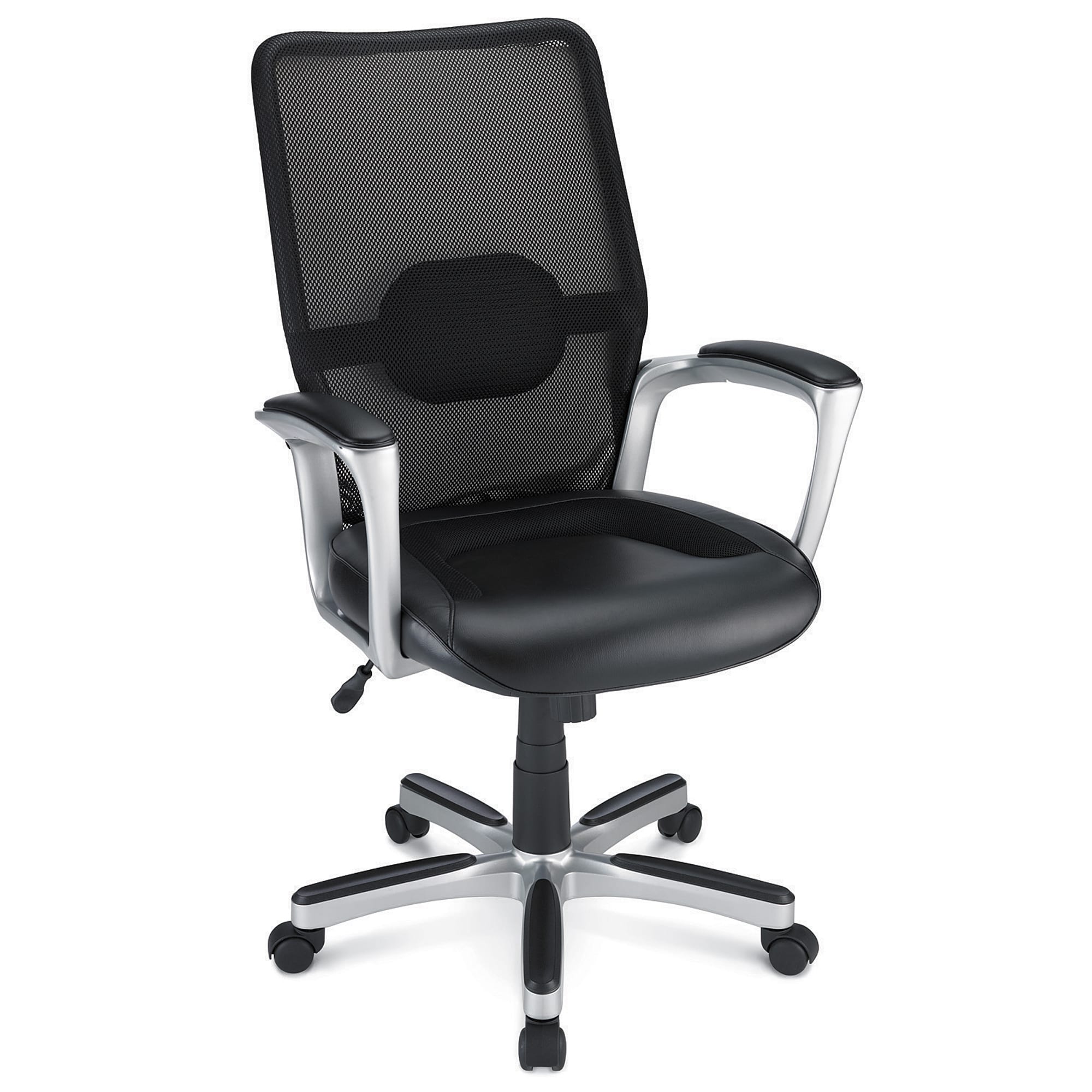 Realspace Black Vinyl Chair Mat For Low Pile Carpets Studded 36 W X 48 D Office Depot