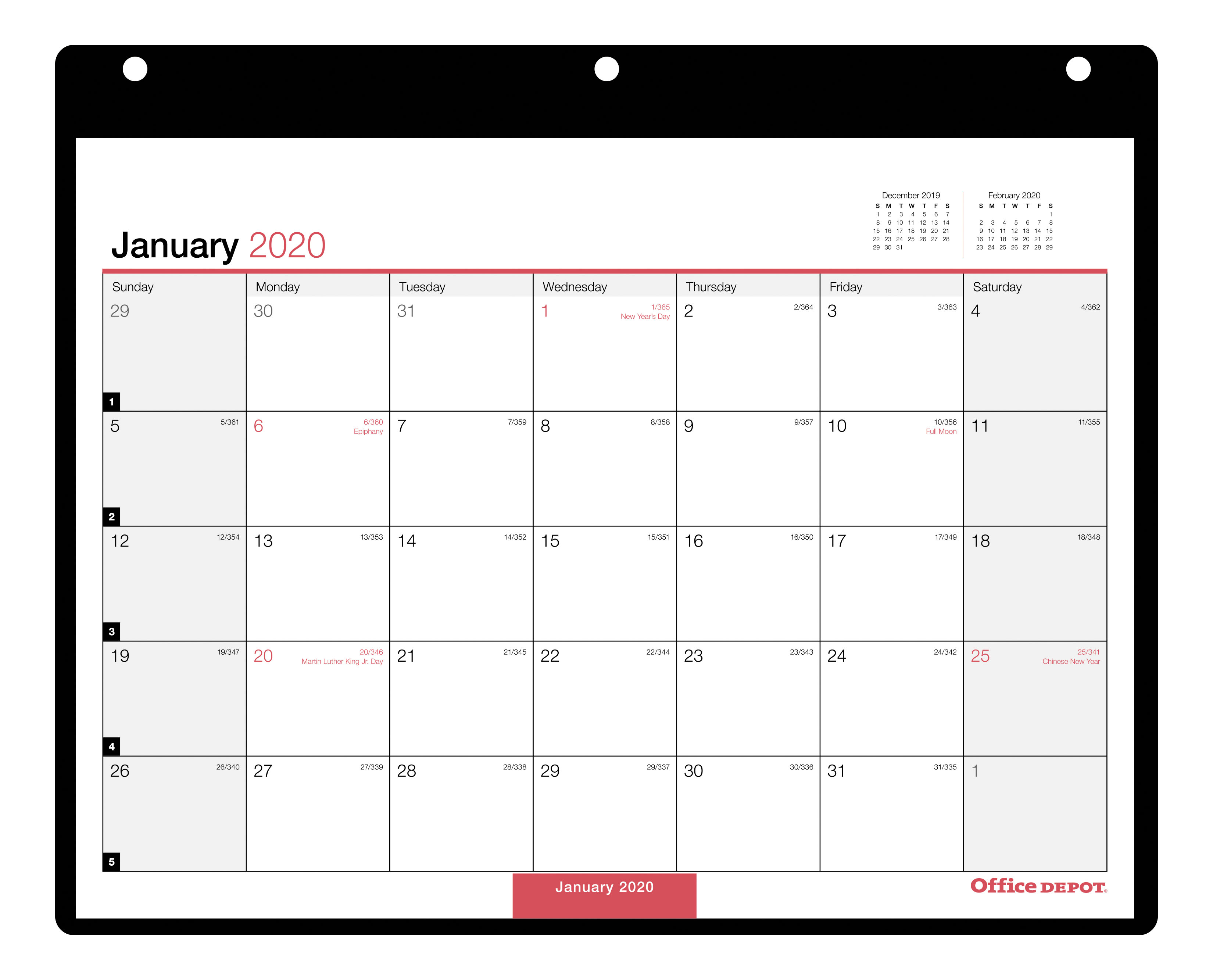 Office Depot Calendar Customize and Print