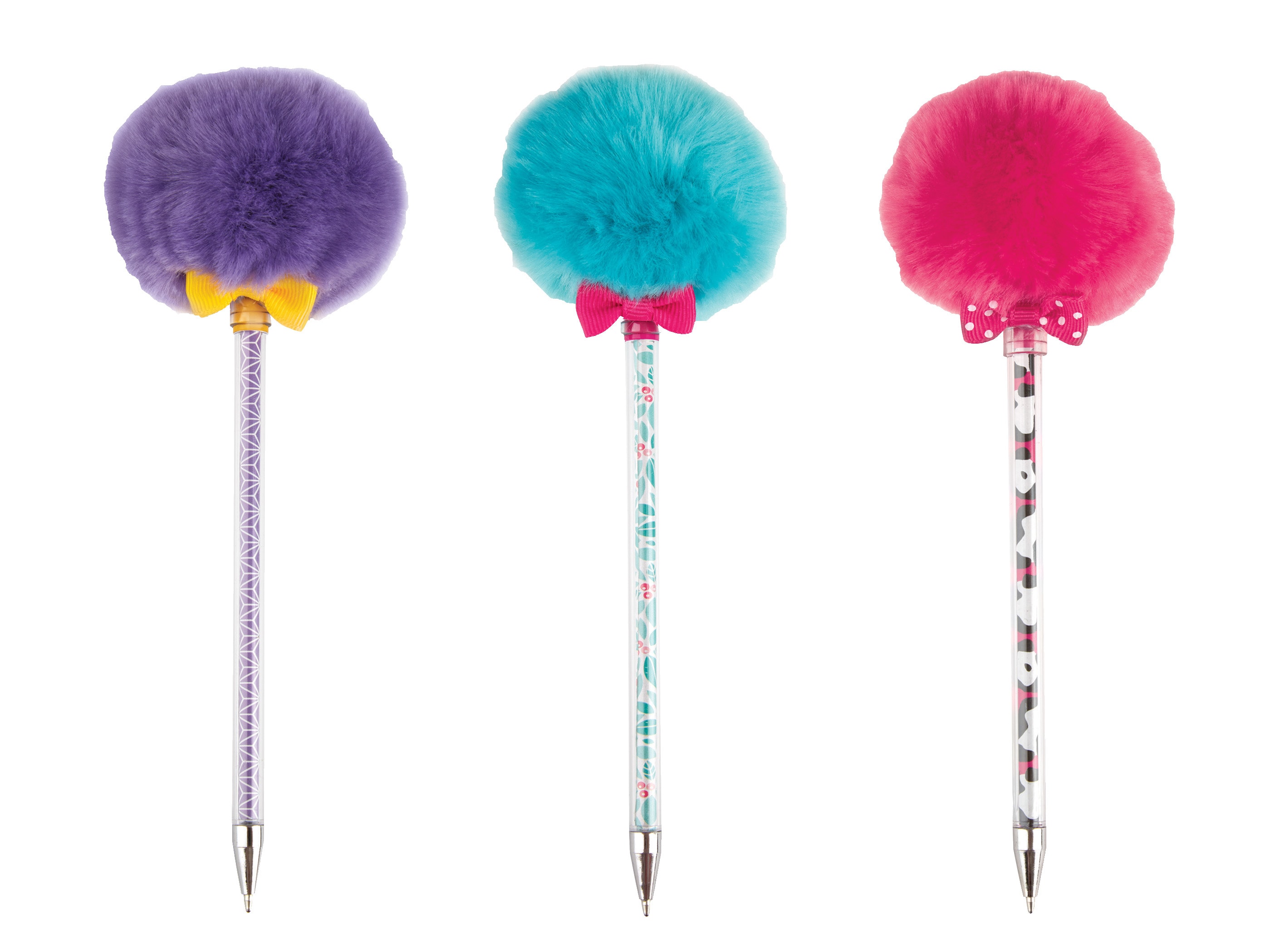 Office Depot Brand Pom Pom Ballpoint Pen Medium Point 0.7 mm Assorted