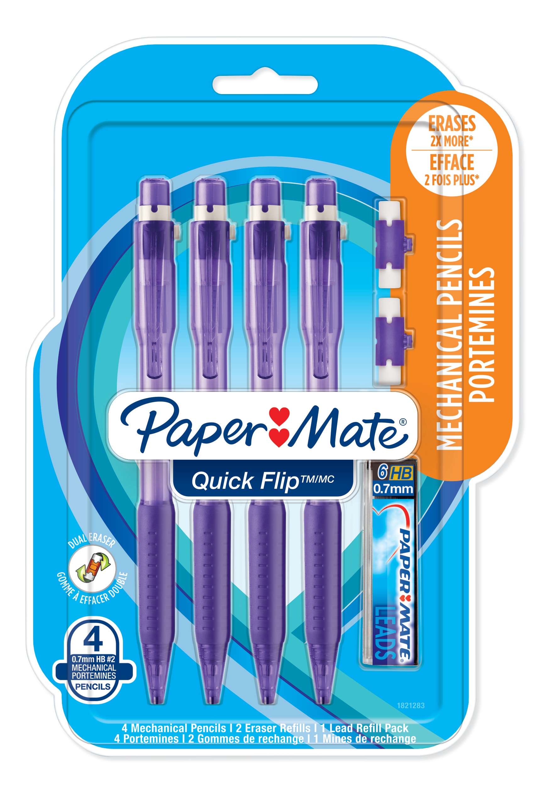 Home & Garden 2 x Bic Great Erase New Mechanical Pencil Refillable 0