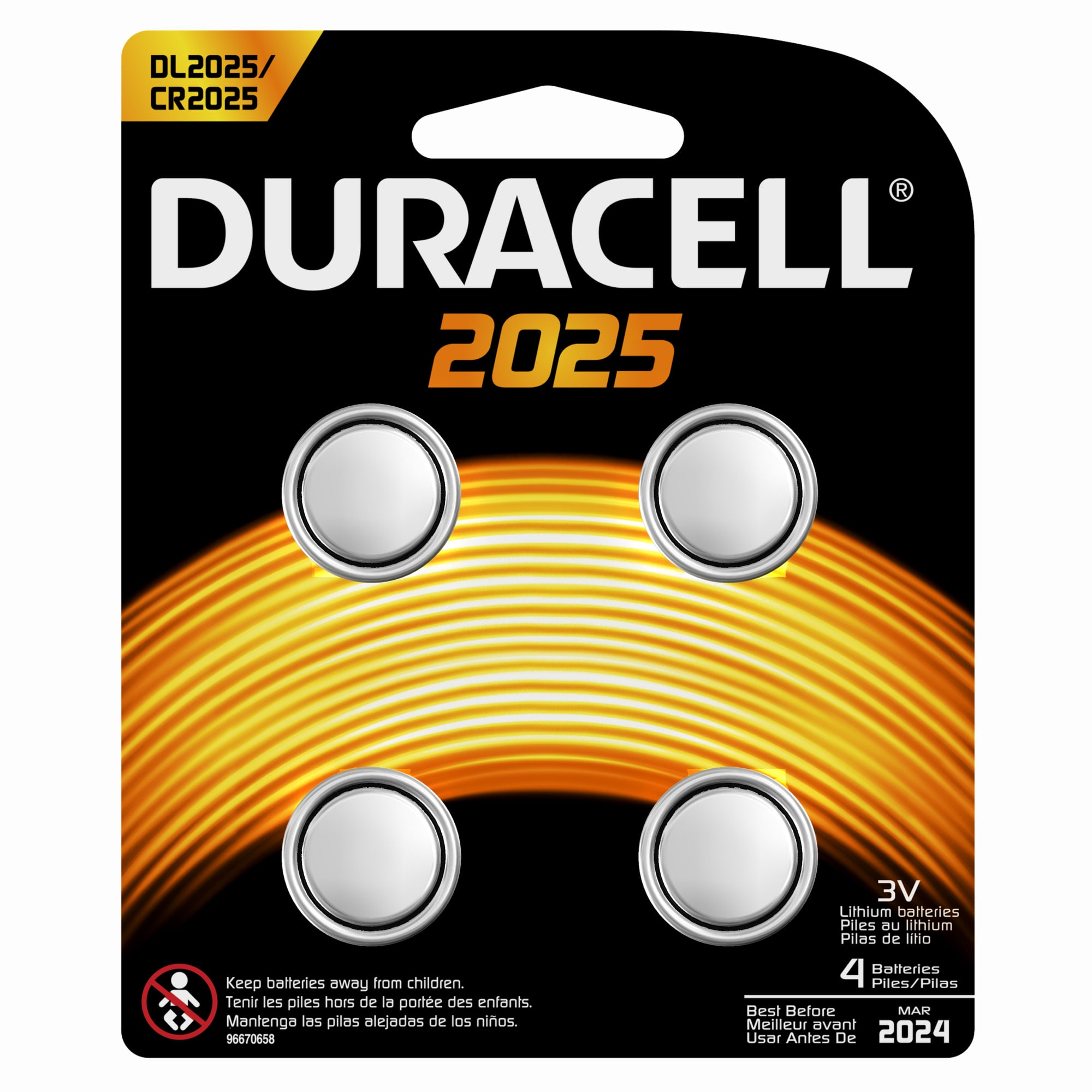 duracell cr2025 3v lithium battery